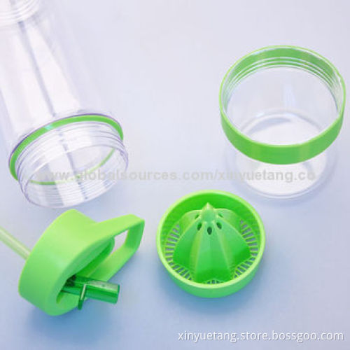 McDonald/Walmart/Sedex Audited Manufacturer/Supplier of BPA-free, Plastic Fruit/Infuser Water Bottle
